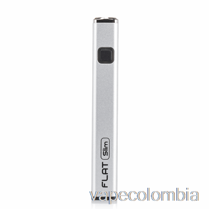 Kit Completo De Vapeo Yocan Flat Slim 350mah Batería Plateado